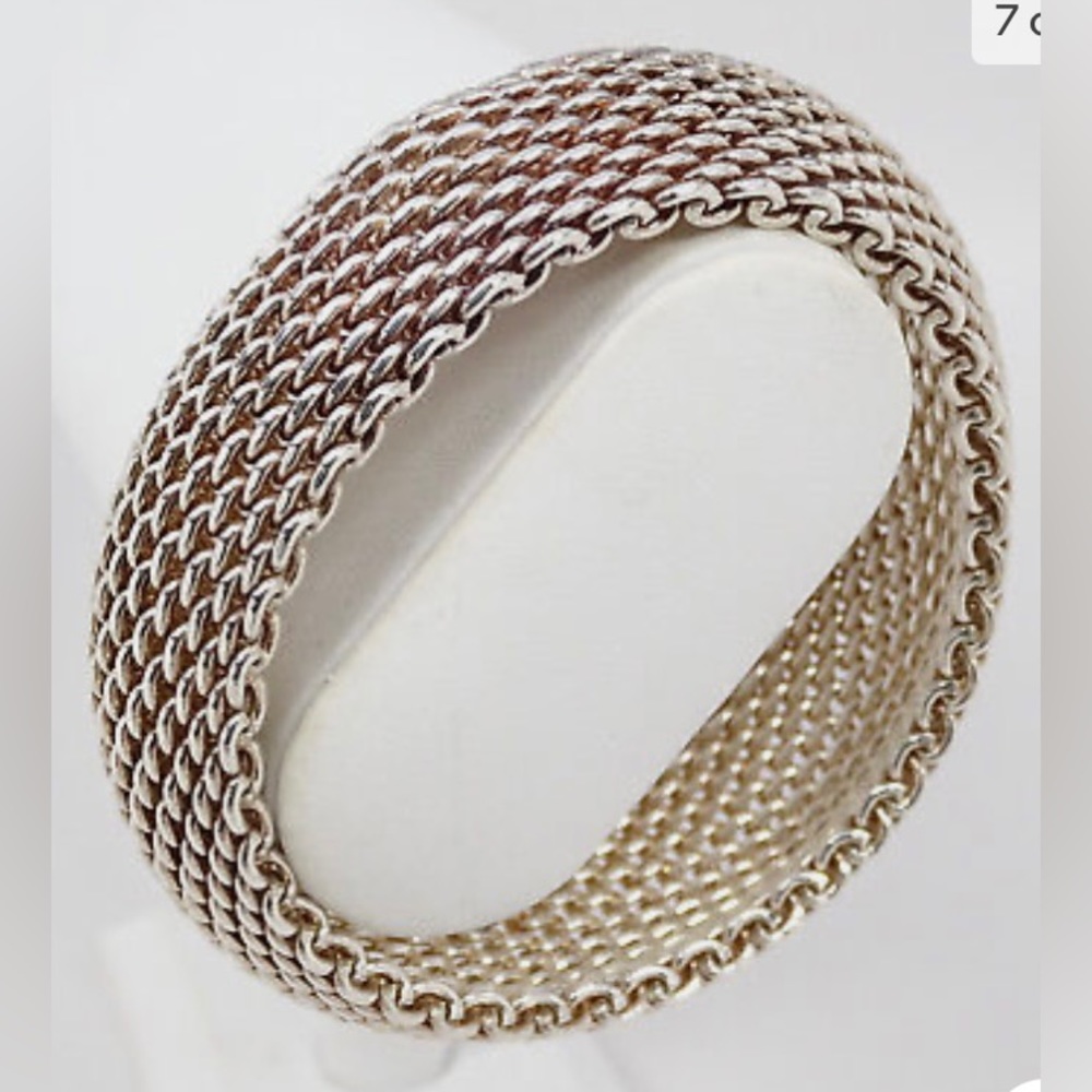 Tiffany & Co. Wide Somerset Mesh Bracelet - Picture 4 of 5